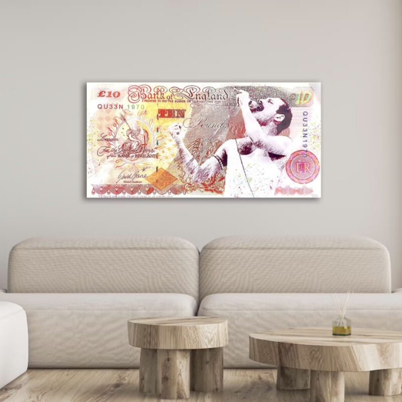 GOD SAVE THE QUEEN ON TEN POUNDS - DELUXE EDITION 2024 - a Digital Graphics and Cartoon by Tetsu